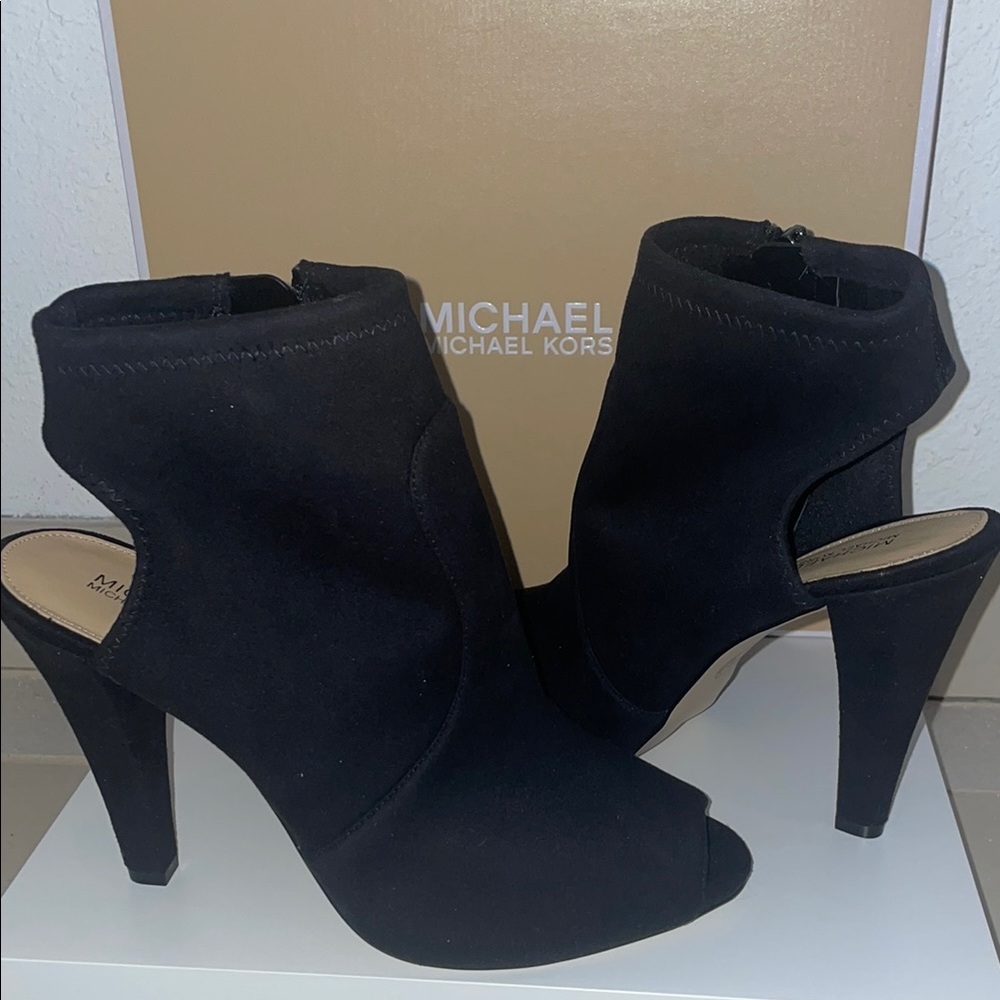 Michael Kors Black Women's Heeled Ankle Boots